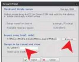 SAMSUNG HMXF90BP - Pour régler des chansons externes en tant que musique de fond - 2