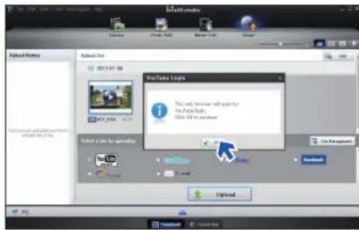 SAMSUNG HMXF90BP - Étape 5. partage en ligne des images vidéo/photo - 2