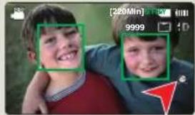 SAMSUNG HMXF90BP - Exemple de la fonction de détection de visage - 1