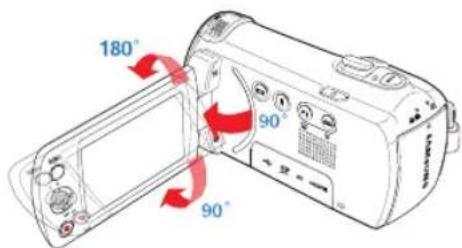 SAMSUNG HMXF90BP - Réglage de l'écran LCD - 1