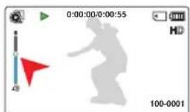 SAMSUNG HMXF90BP - Pour régler le volume durant la lecture de vidéo - 3