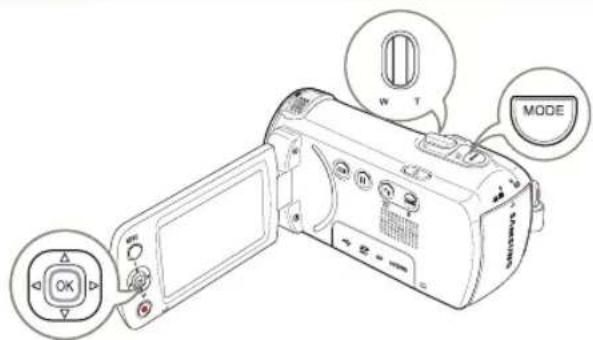 SAMSUNG HMXF90BP - Comment changer de mode de lecture - 5