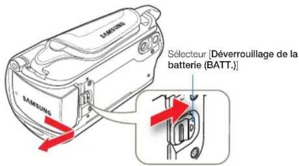 SAMSUNG HMXF90BP - Ejection de la batterie - 1