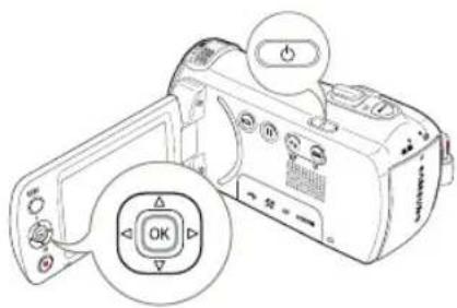 SAMSUNG HMXF90BP - Réglage initial du FUSEAU horaire et des valeurs de DATE / HEURE pour la première fois - 1