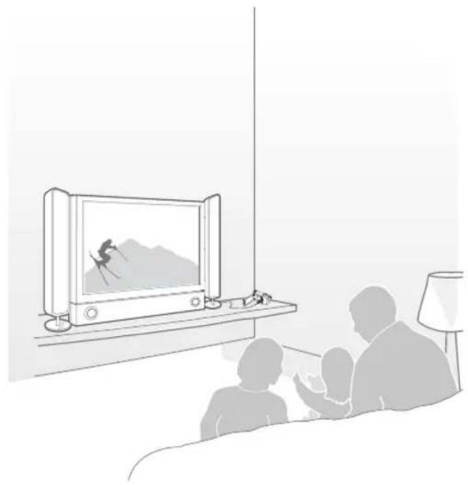 SAMSUNG HMXF90BP - Visionnage sur un écran de télévision - 2