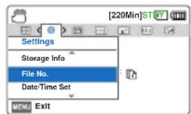 SAMSUNG HMXF90BP - Autres réglages - 3