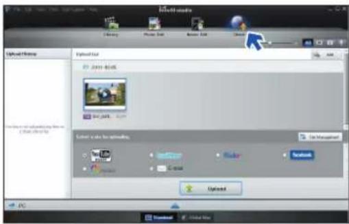 SAMSUNG SMXF70SP - Étape 5. partage en ligne des images vidéo/photo - 1