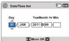 SAMSUNG SMXF70SP - Réglage initial du FUSEAU horaire et des valeurs de DATE / HEURE pour la première fois - 2