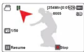 SAMSUNG SMXF70SP - Appuyez sur le bouton [démarage/arrêt de l'enregistrement]. - 1