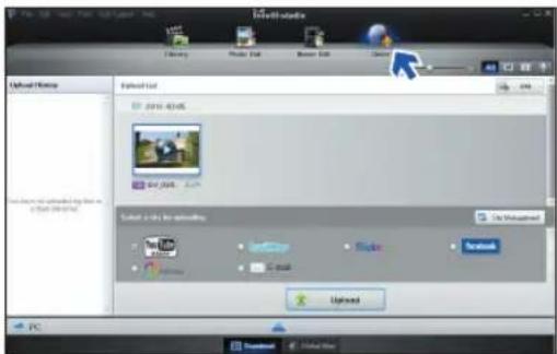 SAMSUNG SMXF700BP - Etape 5. Partage en ligne des images vidéo/photo - 1
