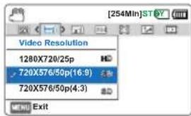 SAMSUNG SMXF700BP - Video Resolution (Résolution vidéo) - 2