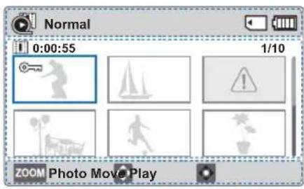 SAMSUNG SMXF700BP - Mode Lecture vidéo: Affichage au format aperçu - 1