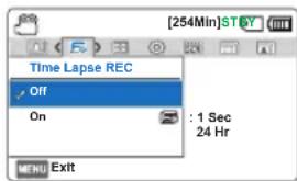 SAMSUNG SMXF700BP - Time Lapse REC (Enr par interv) - 2