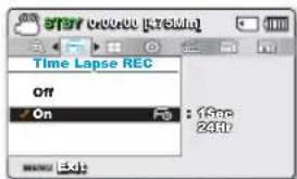 SAMSUNG SMXF50UP - TIME LAPSE REC (Enreg par intervalle) - 2