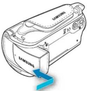 SAMSUNG SMXF50UP - Insertion de la batterie - 1