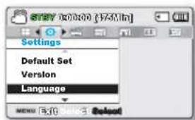 SAMSUNG SMXF50UP - SELECTION DE LA LANGUAGE - 1