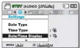 SAMSUNG SMXF50UP - DATE/TIME DISPLAY (Affichage Date/Heure) - 1