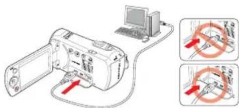 SAMSUNG SMXF50UP - Connexion de I'adaptateur secteur CA - 2