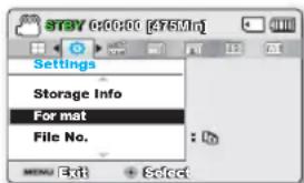 SAMSUNG SMXF50UP - FORMAT (Formatage) - 1