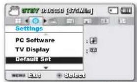 SAMSUNG SMXF50UP - DEFAULT SET (Réglage par défaut) - 1