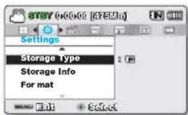 SAMSUNG SMXF50UP - STORAGE TYPE (Type stockage) (SMX-F53/F54 uniquement) - 1