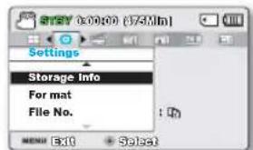 SAMSUNG SMXF50UP - STORAGE INFO (Info mémoire) - 1