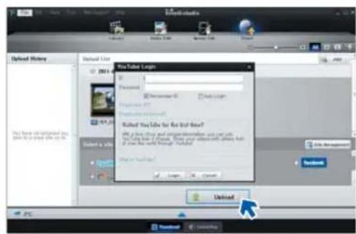 SAMSUNG SMXF50UP - Étape 5. Partage en ligne des images video/photo - 1