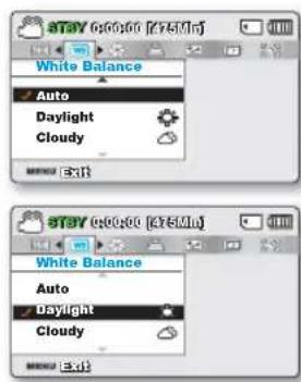 SAMSUNG SMXF50UP - WHITE BALANCE (Balance des blancs.) - 1