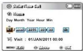 SAMSUNG SMXF50UP - DATE/TIME SET (Réglage Date/Heure) - 2