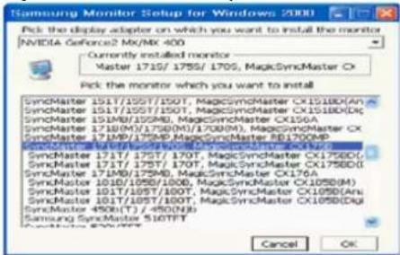 SAMSUNG SyncMaster 171S - Windows XP/2000 - 1