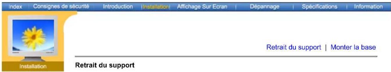 SAMSUNG SyncMaster 171S - Monter la base - 2