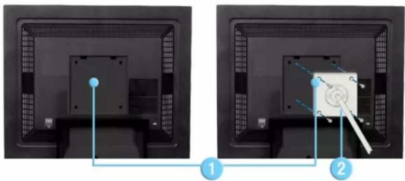 SAMSUNG SyncMaster 171S - Monter la base - 1