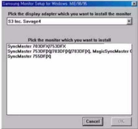 SAMSUNG SyncMaster 171S - Windows ME - 1