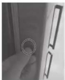 SAMSUNG RL37J5449SS - Démontage de la porte du réfrigérateur - 20