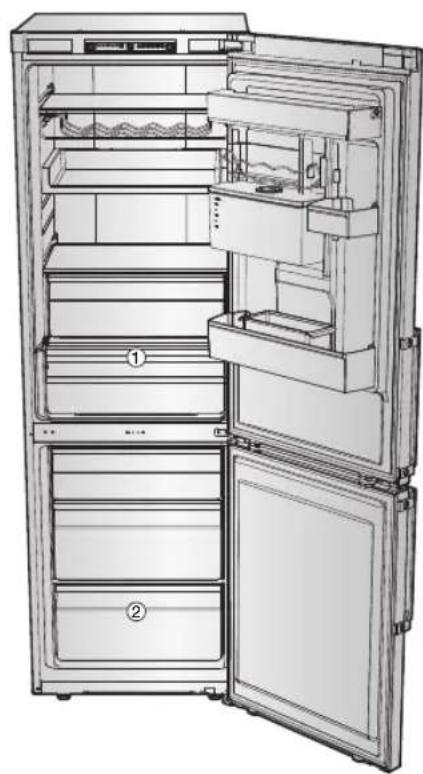 SAMSUNG RL37J5449SS - Temperatur-Alarmleuche (Nur für Modell mit Coolselect Zone-Funktion, RB37J5\*\*9\*\*, RB37J5\*\*5\*. - 1