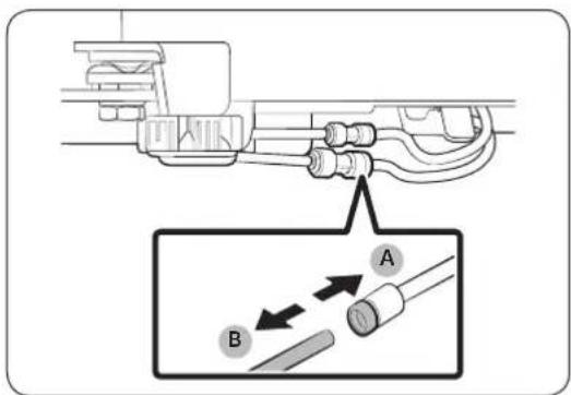 SAMSUNG RS51K5680SL - Disconnect the water line (applicable models only) - 2