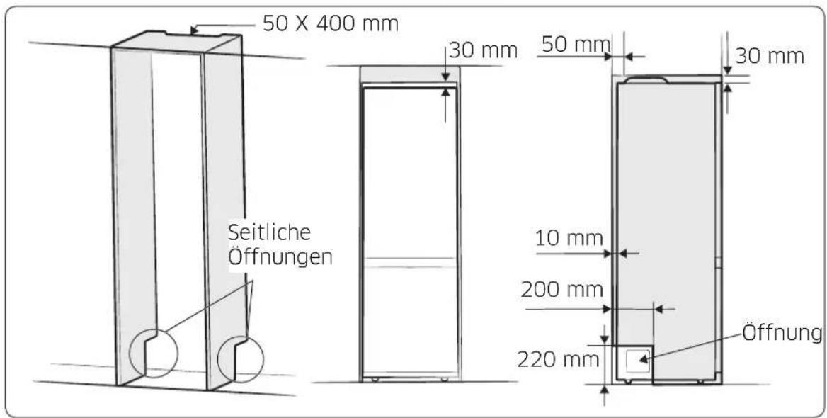 SAMSUNG RL41J7799S4 - Hinsichtlich der Energieeffizienz empfohlene Abstände - 1