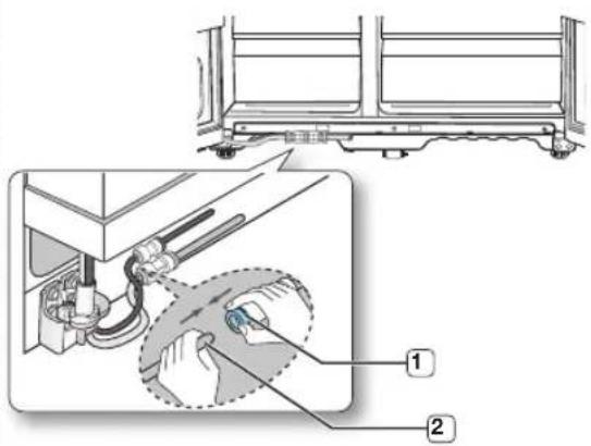 SAMSUNG RS7568THCSR - Reattaching the Water Supply Line - 1