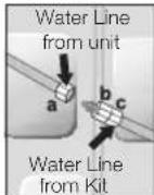 SAMSUNG RS7568THCSR - Connecting the water line to the refrigerator - 4