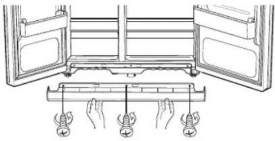 SAMSUNG RS7568THCSR - Entfernen der vorderen Sockelblende - 1