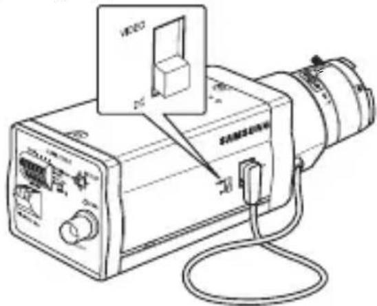 SAMSUNG SCCA2313P - Einstellung des Auswahlschalters für das ALC Objektiv - 1