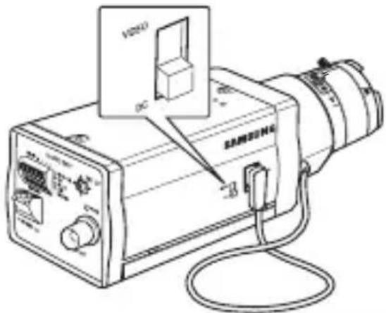 SAMSUNG SCCA2313P - Configuración del conmutador de selección de lente ALC - 1
