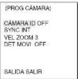 SAMSUNG SCC641P - MENU GENERAL DE CAMARA Contenidos - 1