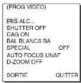 SAMSUNG SCC641P - Contenu de menu de bloc de camera - 2