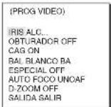 SAMSUNG SCC641P - MENU GENERAL DE CAMARA Contenidos - 2