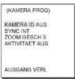 SAMSUNG SCC641P - Inhalt des KAMERA BLOCK-Menus - 1