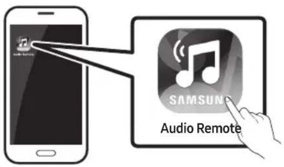 SAMSUNG HWM550 - Spustenie aplikácie Samsung Audio Remote - 1