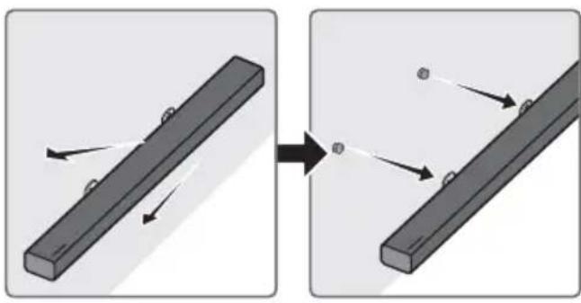 SAMSUNG HWM550 - Detaching the Soundbar from the Wall - 1