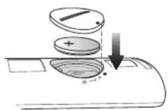 SAMSUNG HWK660 - WKŁADANIE BATERII DO PILOTA - 2