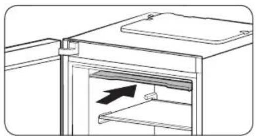SAMSUNG RZ32M7120WW - Ouvrir le volet de la clayette supérieure (modèles applicables uniquement) - 2